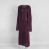 Blubelle Women's Elegant Casual Fashion 2-Piece Set Winter Trendy Relaxed Fit Maxi Length Sleeveless Dress Solid Color Knit